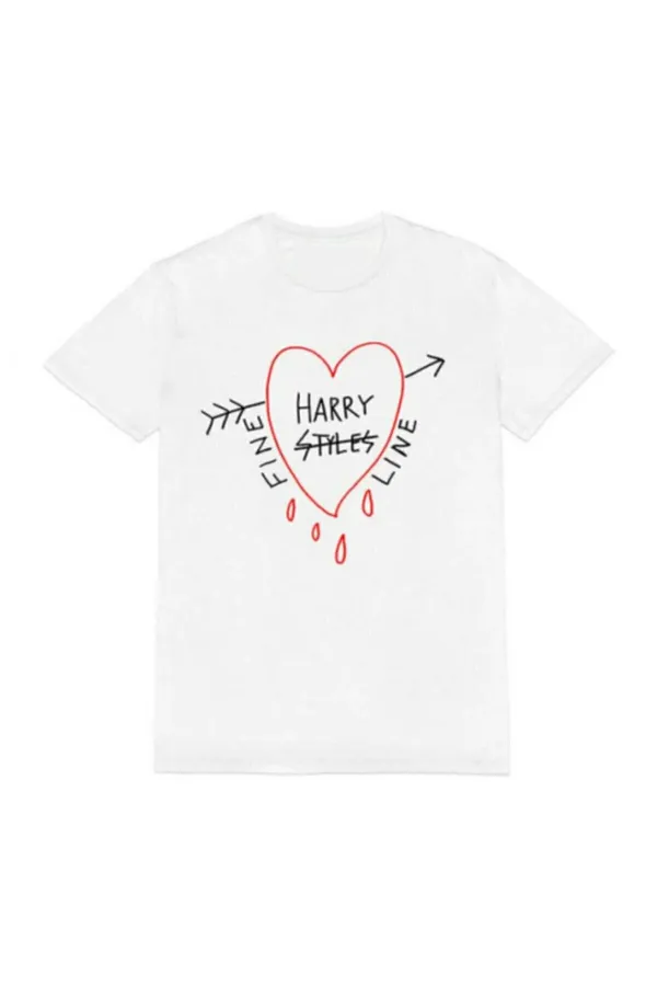 Oversized Printed White T-shirt