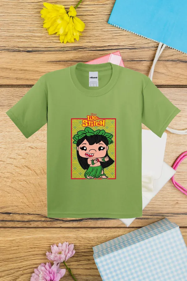 T-shirt imprimé pour enfants avec motif Lilo & Stitch