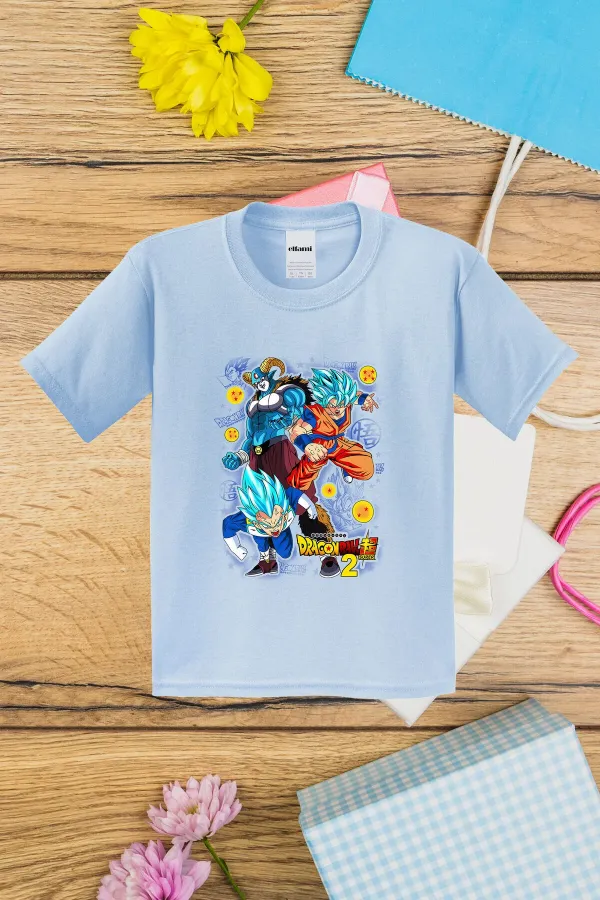 T-shirt imprimé Dragon Ballz 2 pour enfants