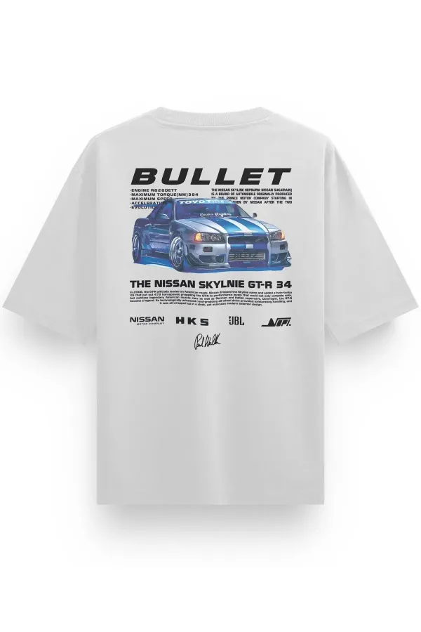 Fast and Furious Paul Walker Nissan Skyline GT-R Oversize Unisex Tshirt