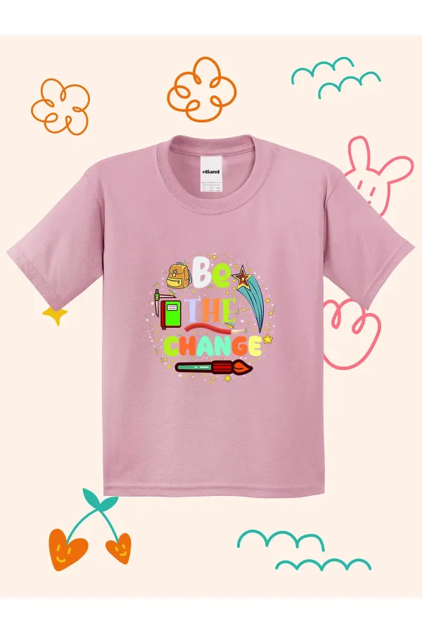 Be The Change Printed Kids T-shirt