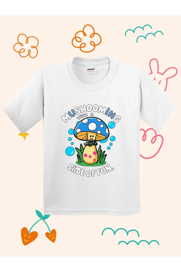 Mushroom Print Kids T-shirt
