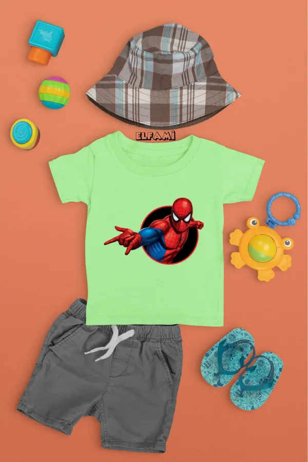 Spider-Man Detail Printed Girls/Boys T-Shirt