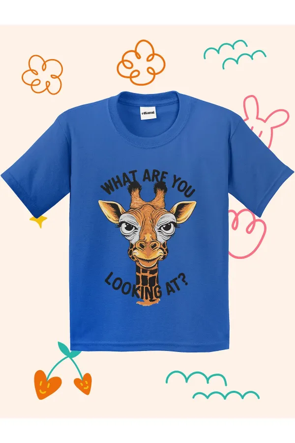 T-shirt enfant imprimé girafe