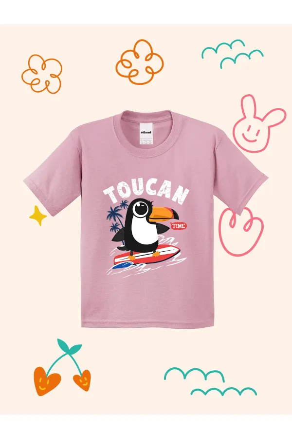Toucan Time Design Printed Kids T-shirt