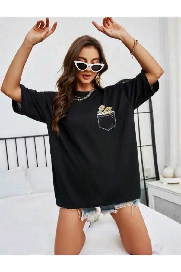 Unisex Cotton Crew Neck Oversize T-shirt