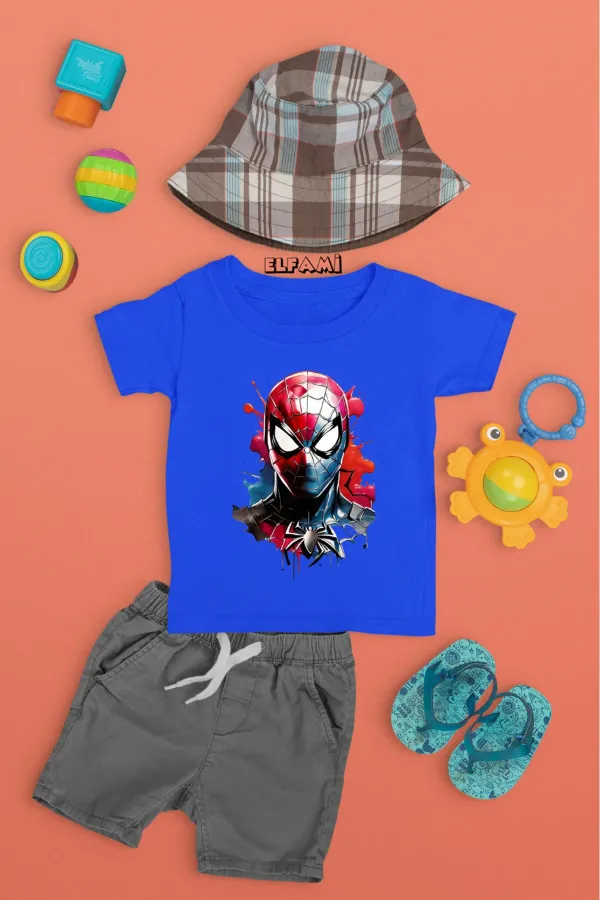 T-shirt imprimé Spider-Man pour fille/garçon