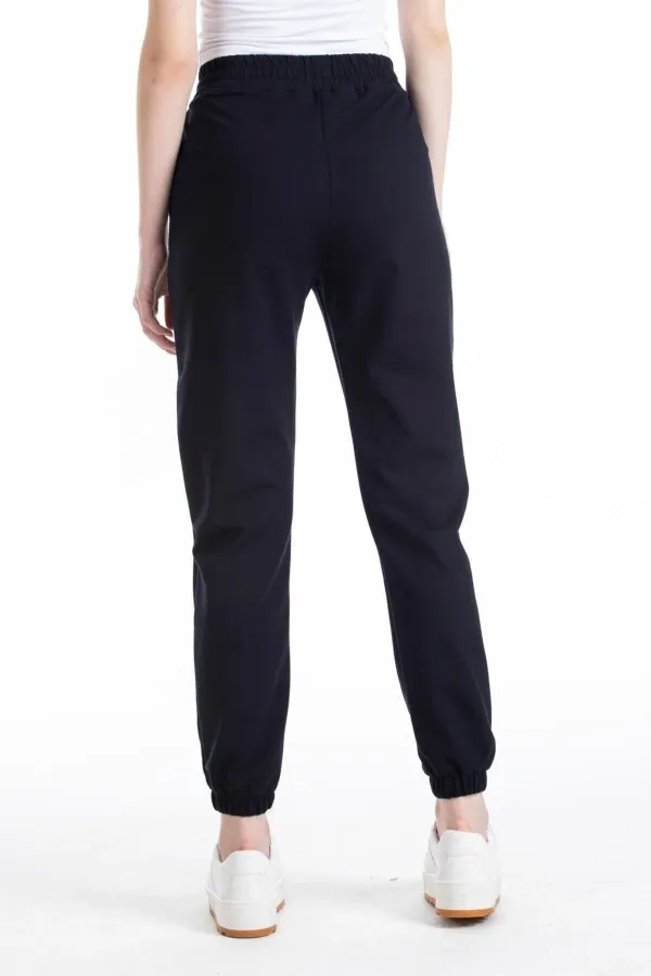 Women's Dark Navy Color Tracksuit Bottoms