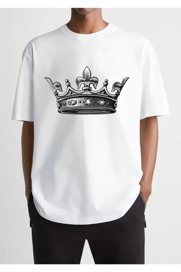 Crown Printed Oversized T-shirt