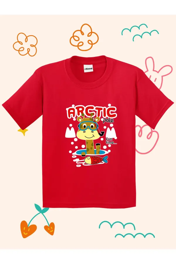 T-shirt enfant Girafe Polaire