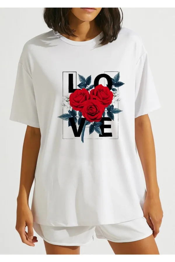 Love Printed Oversize T-shirt