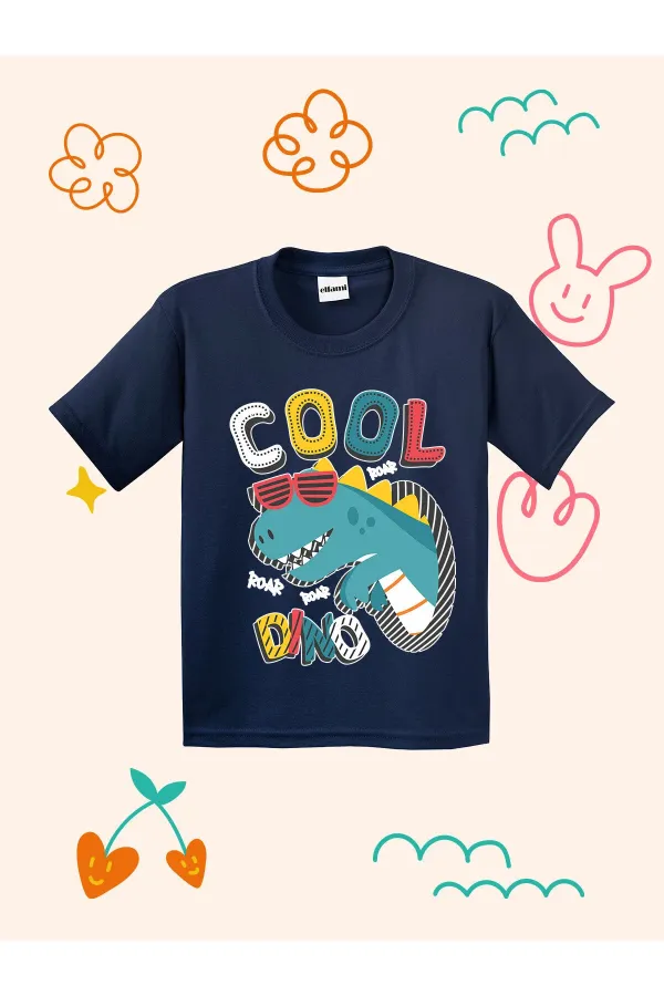Cool Dino Tasarımlı Çocuk T-shirt