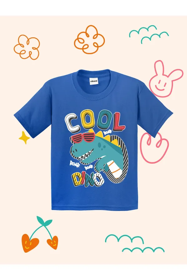 Cool Dino Tasarımlı Çocuk T-shirt
