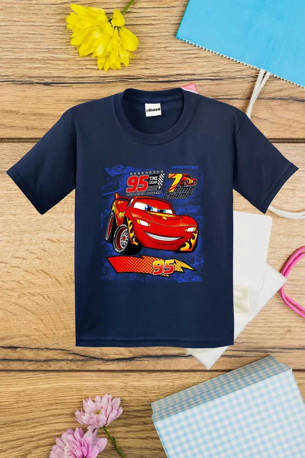 T-shirt imprimé Lightning McQueen pour enfants