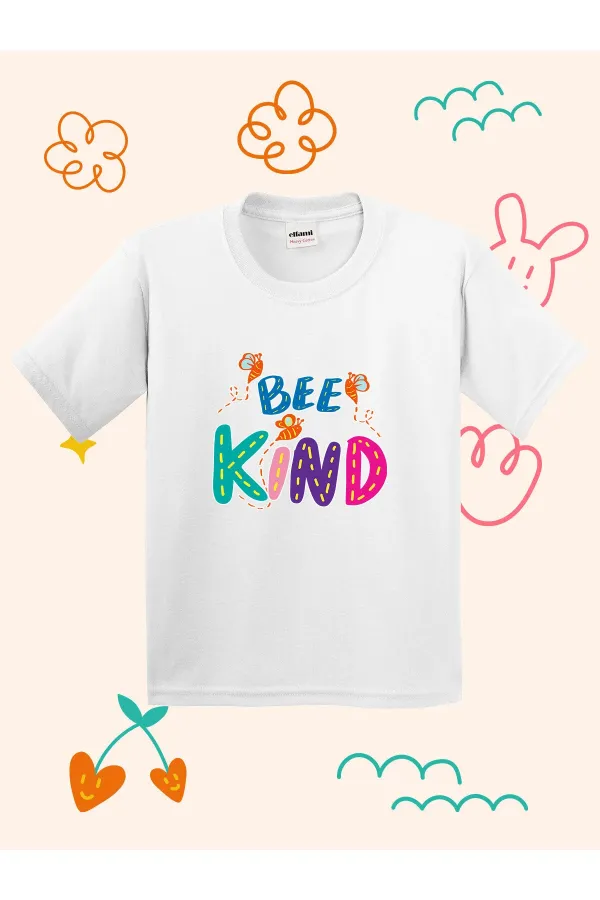 Bee Kind Design Printed Kids T-shirt