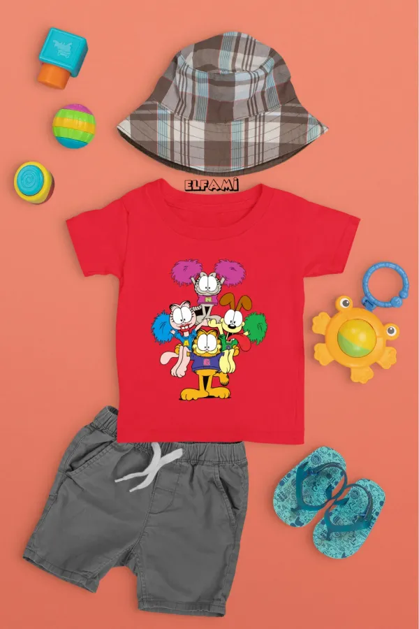 T-shirt imprimé dessin animé pour filles/garçons