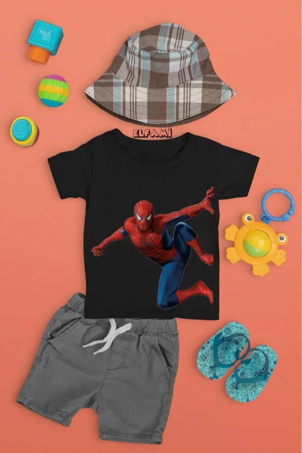 T-shirt imprimé Spider-Man pour fille/garçon