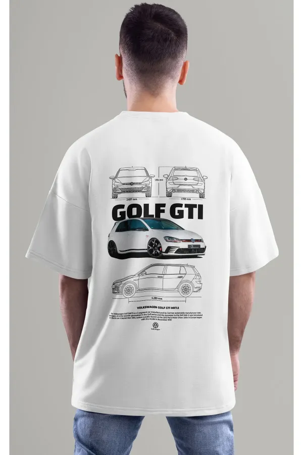 Unisex Men/Women GOLF GTI MK 7 5 Color Custom Printed Oversize Cotton Crew Neck T-Shirt T-Shirt