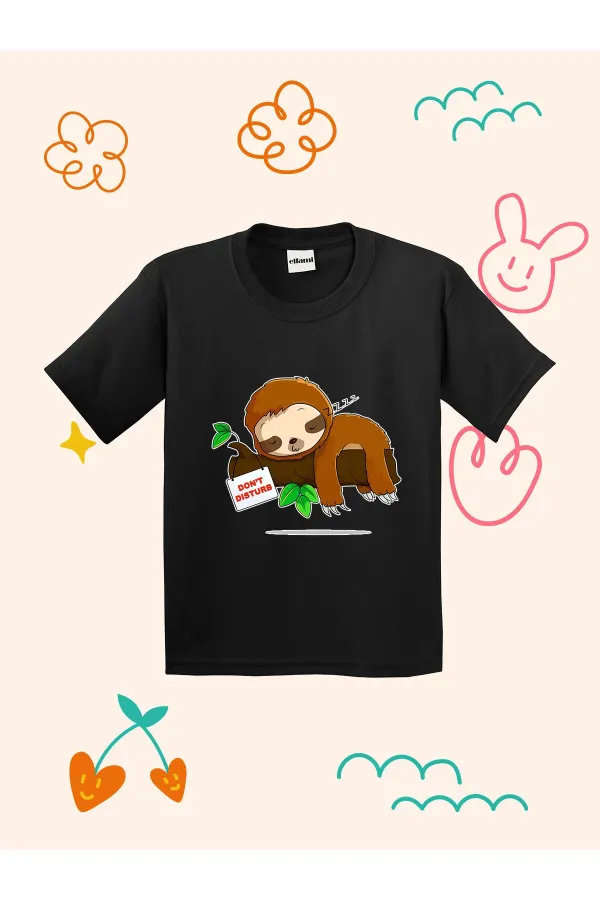 Don't Disturb Printed Kids T-shirt