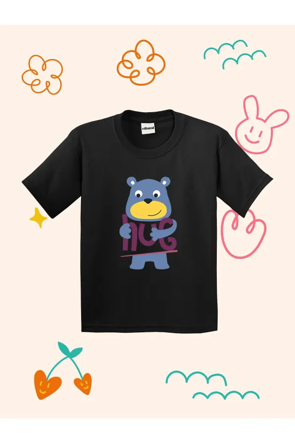 Hug Design Printed Kids T-shirt