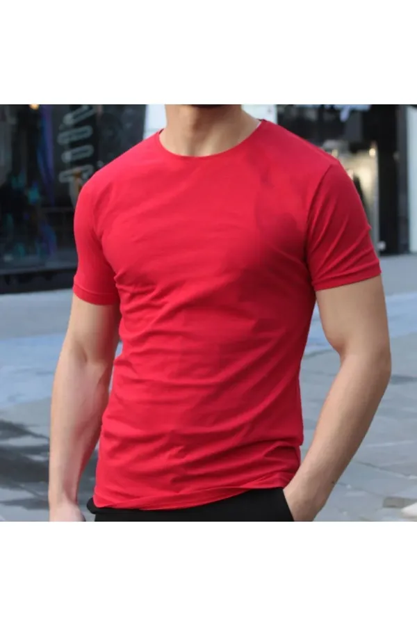 Bisiklet Yaka Slim Fit T-shirt