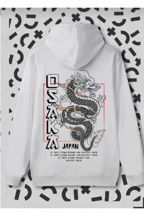 Osaka Printed White Sweater