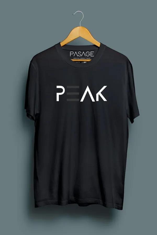 Peak Unisex Baskılı T-shirt