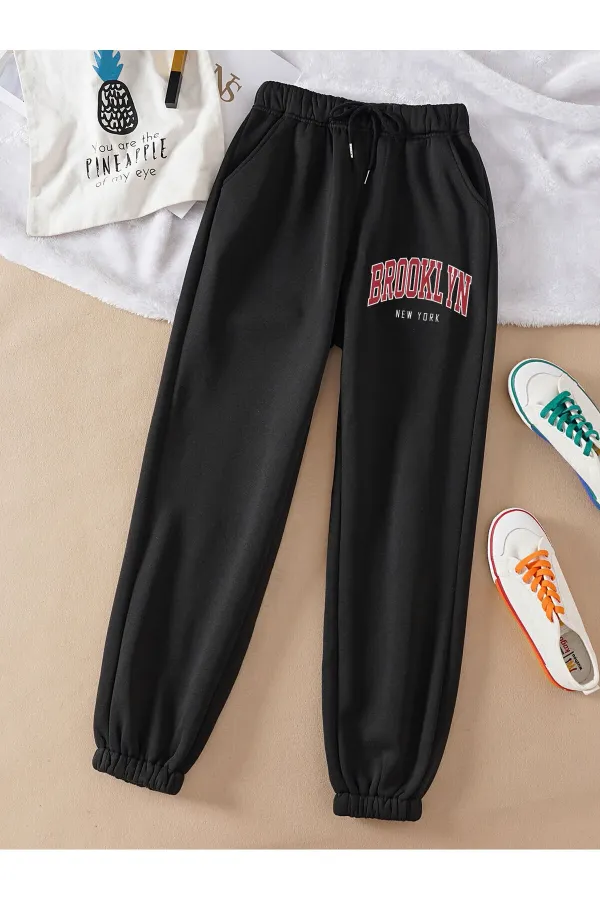 Brooklyn Printed Basic Sweatpants Brooklyn Printed Basic Sweatpants