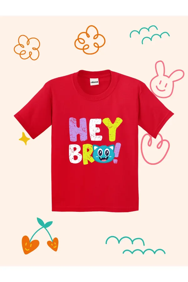 Hey Bro Design Kids T-shirt