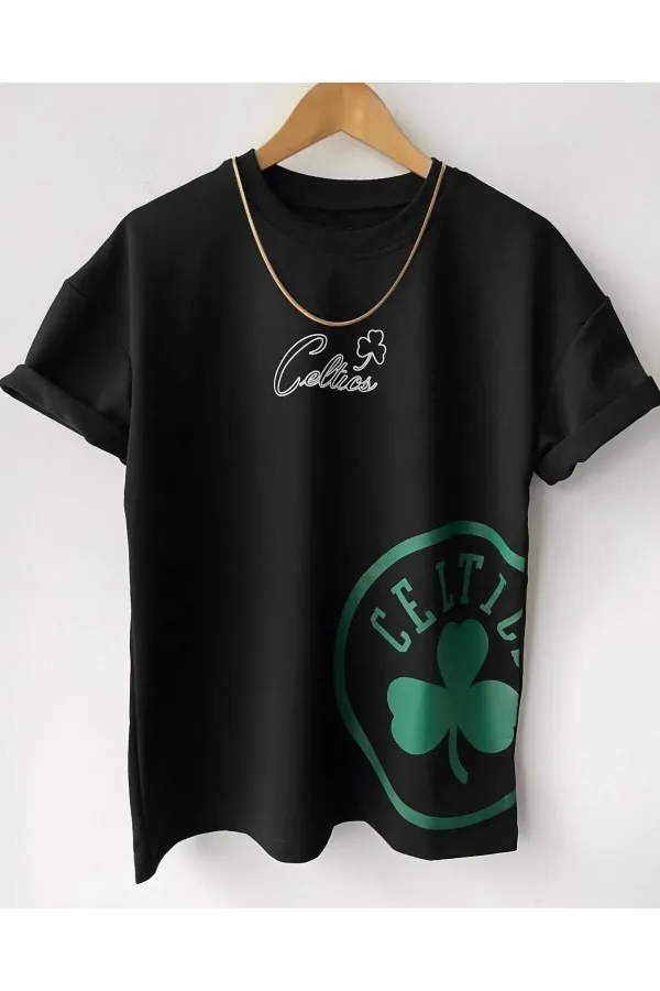 Men's Oversize Printed Crew Neck Short Sleeve T-shirt garalio