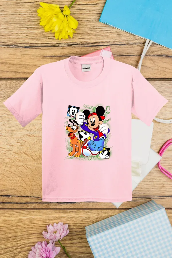 T-shirt imprimé Mickey Mouse pour enfants
