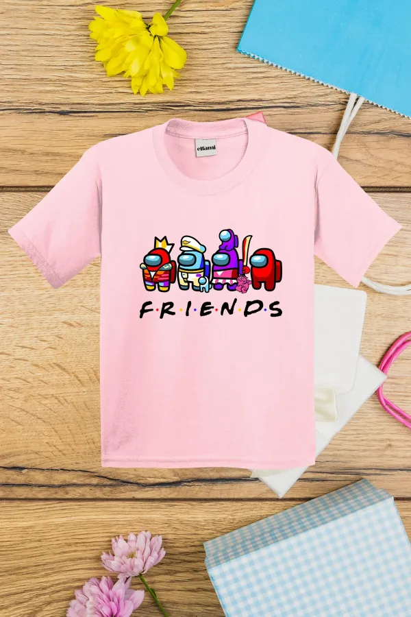 T-shirt imprimé Among Us Friends pour enfants