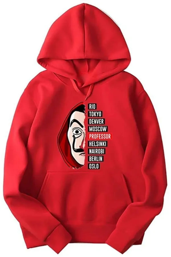 Pull rouge imprimé personnage Pull rouge imprimé personnage