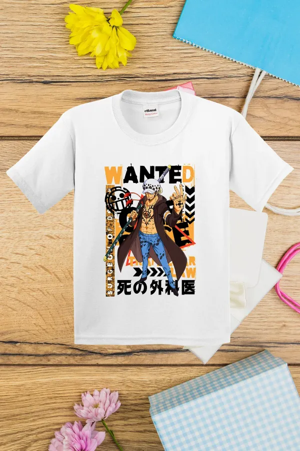 T-shirt imprimé OnePiece Wanted pour enfants