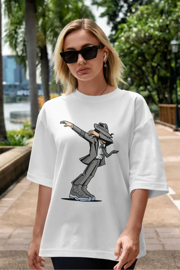 Unisex Men's/Women's MICHAEL JACKSON Custom Printed Oversize Cotton Crew Neck T-Shirt