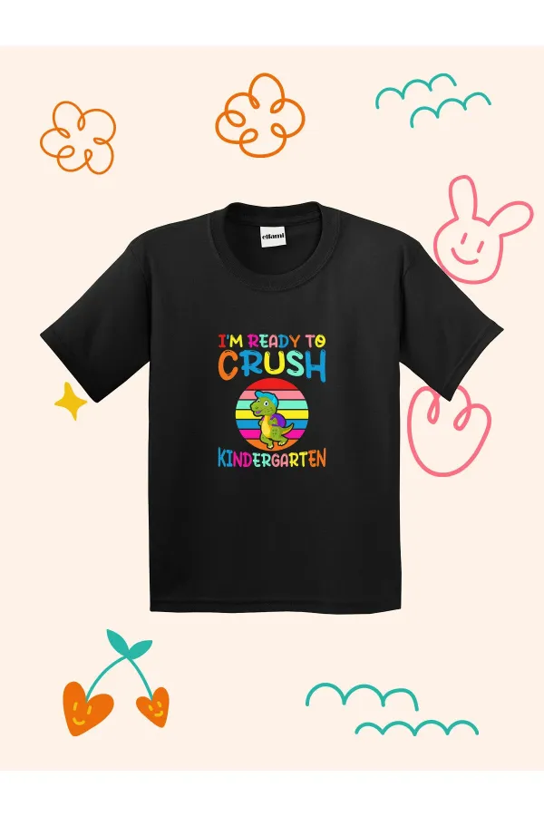 Kindergarten Design Printed Kids T-shirt