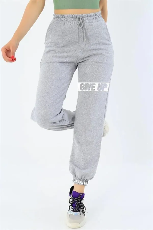 Women's Black High Waist Jogger Sweatpants