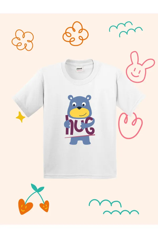 Hug Design Printed Kids T-shirt