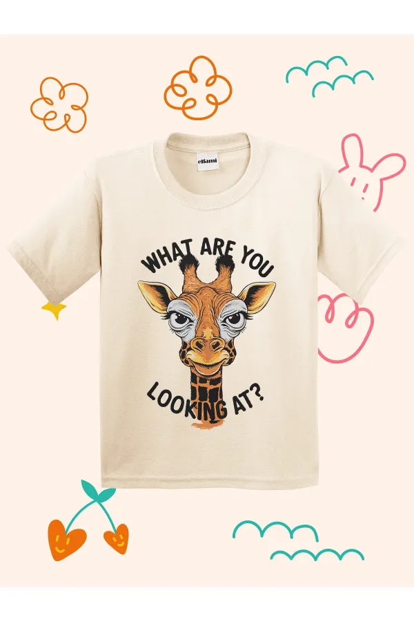 Giraffe Print Kids T-shirt