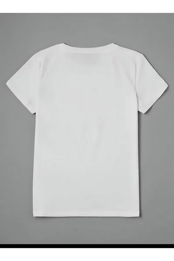 RIBBON PRINTED BASIC T-SHIRT