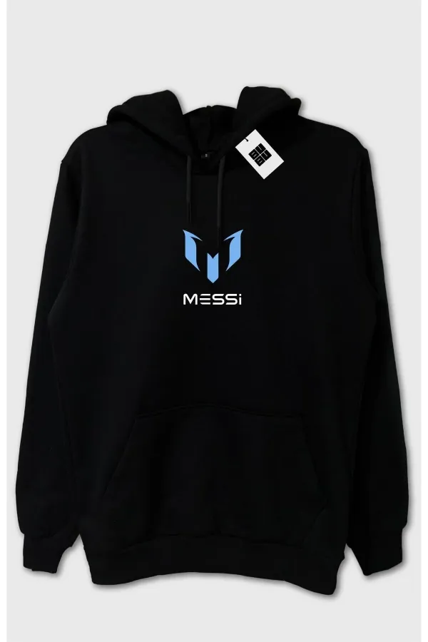 2'li Messi Kapüşonlu Sweatshirt Ve Eşofman Unisex Kombini