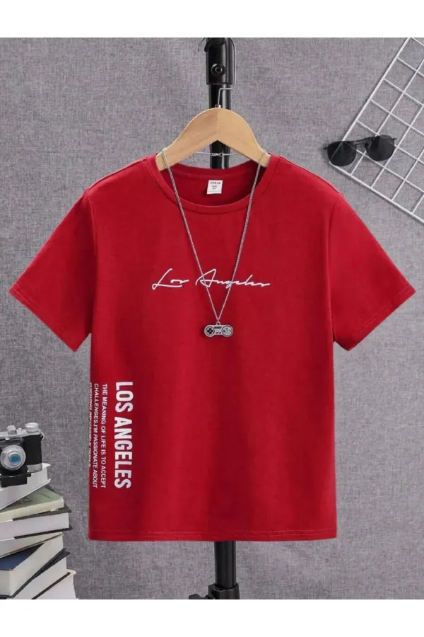 T-shirt enfant imprimé Los Angeles sur le devant et le côté