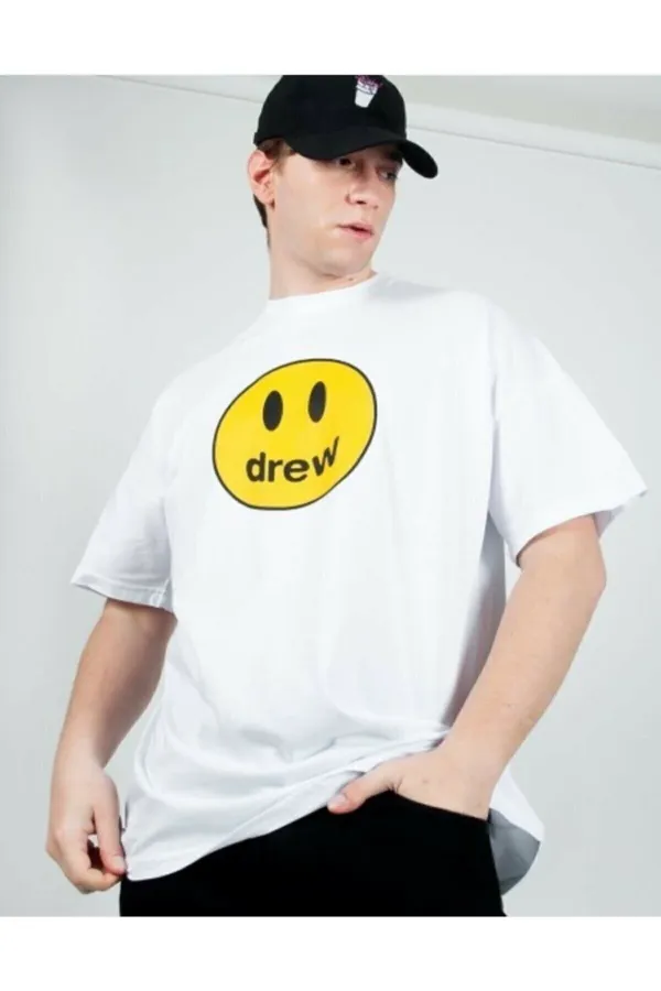 Oversize White Printed T-shirt