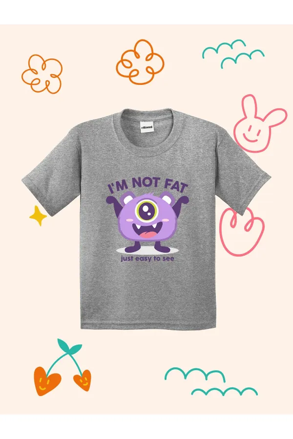 Cute Monster Design Printed Kids T-shirt