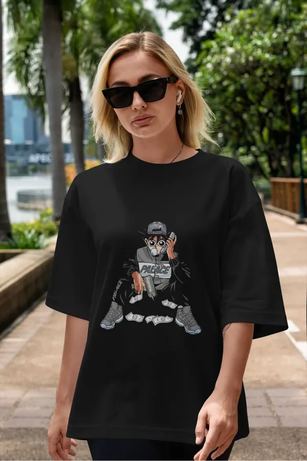 Unisex Men's/Women's PALACE Custom Printed Oversize Cotton Crew Neck T-Shirt