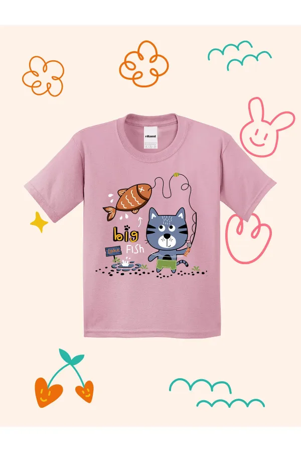 Big Fish Lake Design Kids T-shirt