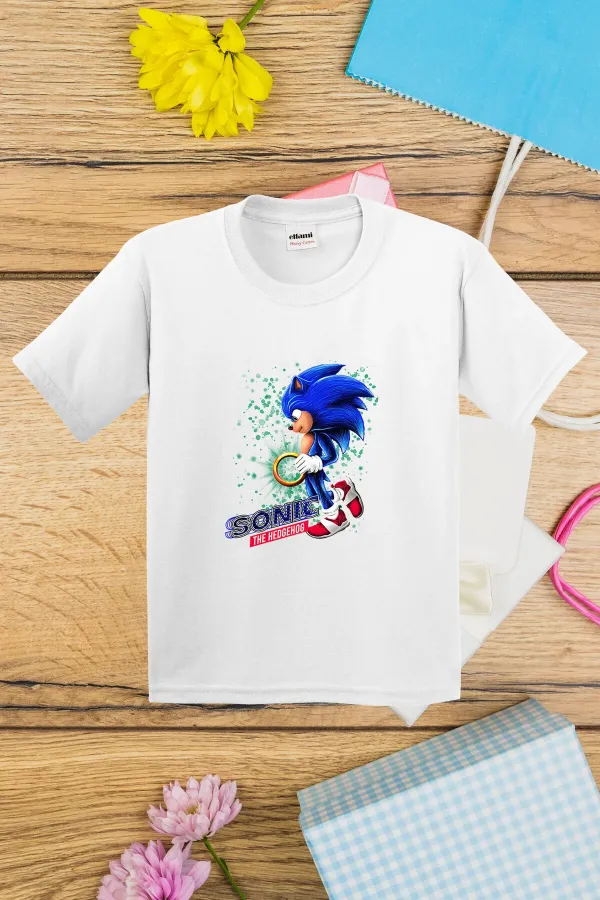 Sonic The Hedgehog Printed Kids T-shirt