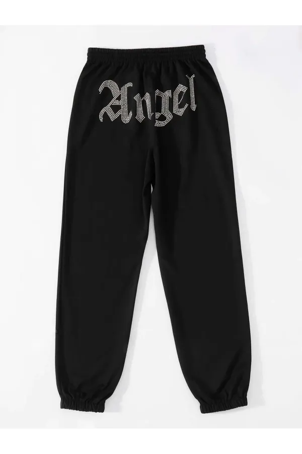 Pantalon de survêtement imprimé ange