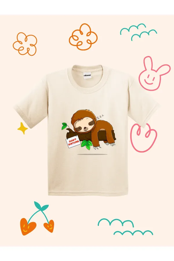 Don't Disturb Printed Kids T-shirt