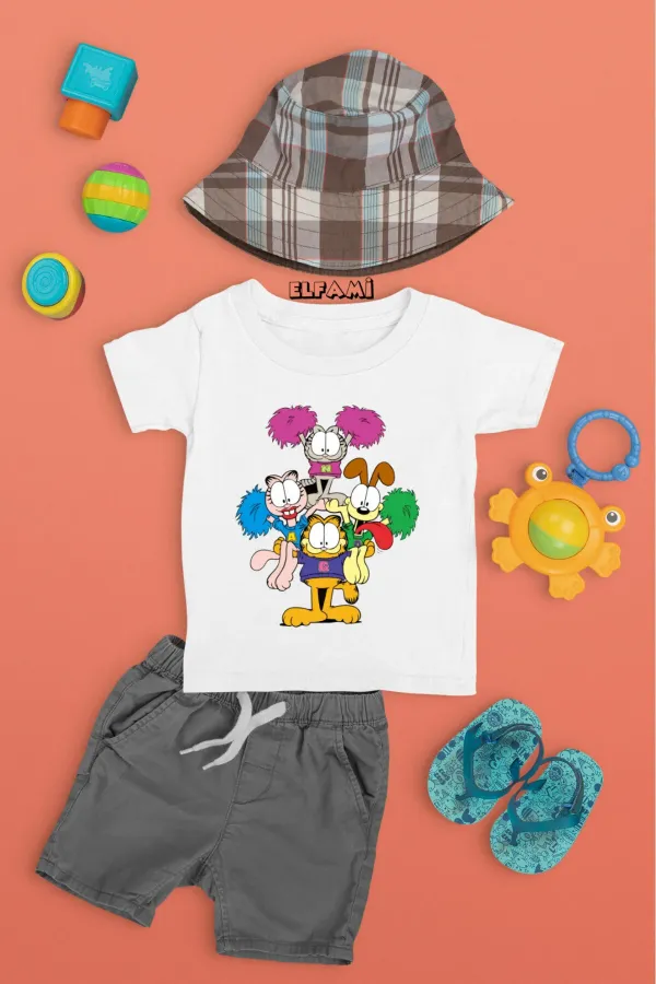 T-shirt imprimé dessin animé pour filles/garçons